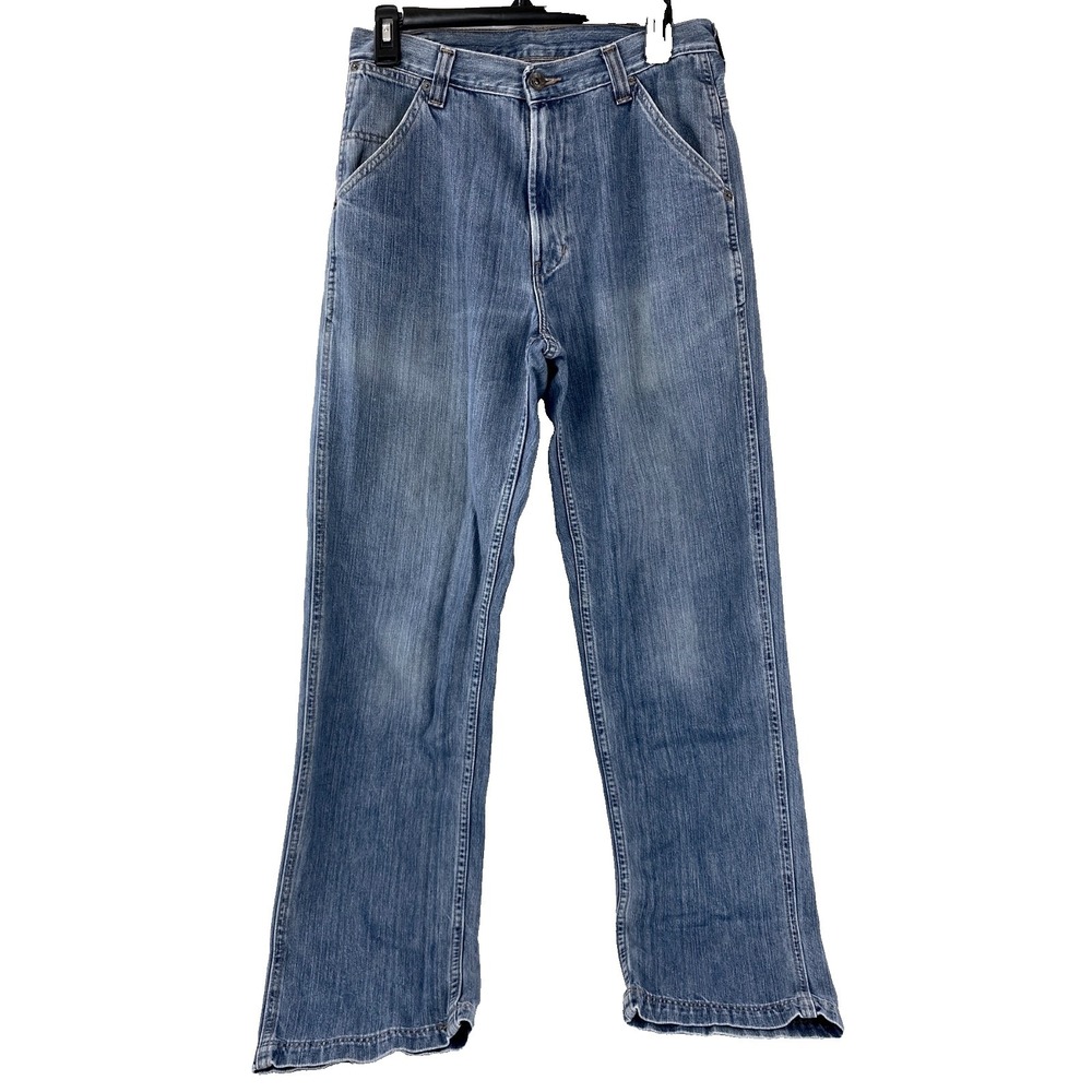 L.L.Bean Blue Denim Jeans Men's 30 x 34 Slash Pockets Boot Cut Pants